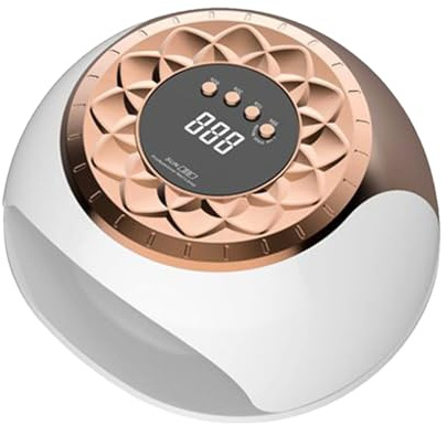 UV LED-nagellampa - Guld LED-nagellampor för gel-nageltorkare | LED-nageltorkare | Timerinställningar snabbtorkande UV LED nagellampa för hand och fot hem daglig skötsel | Gelhärdande lampa för