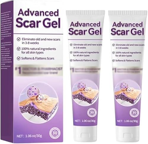Crema avanzada para eliminar cicatrices en gel queloide. Crema eficaz para eliminar cicatrices que atenúa antiguas y recientes para todo tipo de piel.