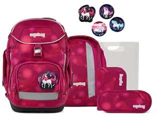 ergobag Schulranzen-Set Pack Set | Ergonomischer Schulrucksack, flexibles 6-teiliges Set für die 1. Klasse Grundschule, geeignet für Mädchen und Jungen