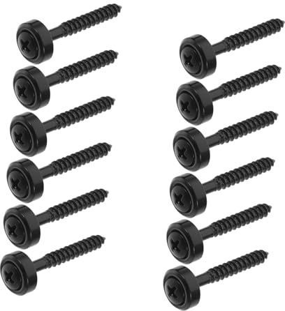 UPKOCH 12 Stück gitarrenschrauben-set Gitarrenreparaturschrauben Gitarren -Upgrade -Schrauben Gitarrenhalshardware Akustikgitarrenzubehör Ersatzteile von Gitarrenhals Black