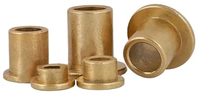 Powder Metallurgy Bearing Shaft Sleeve With Stepped Flange Copper Bushing Washer Hollow Standoff Gasket M4 To M30(10x14x8-22x2mm x5)