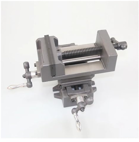 AZQOHMIS 3 Inch Bench Vise Precision Cross Vise Heavy Duty Work Bench Milling Machine Special Cross Pliers