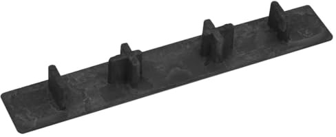Ordellia Tapones para tablones de terraza, 10 unidades, plástico negro, 15 x 2,5 cm, para terraza, suelo, revestimiento, renovación, protección y acabado limpio cuando se coloca