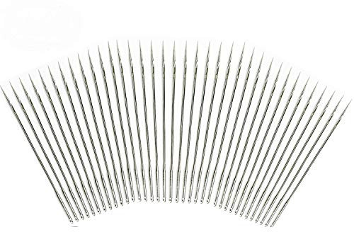 Nähmaschinennadeln, 50 Count Universal Regular Point Nähmaschinennadel für Sänger, Bruder, Janome, Varmax, Größen HAX1 65/9, 75/11, 90/14, 100/16, 110/18