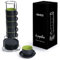 MIAMIO 6 x 75 ml Tazas Cafe Espresso De Cerámica de Gres - Juego De Tazas De Café con Plato - Le Papillon Colección (Verde)