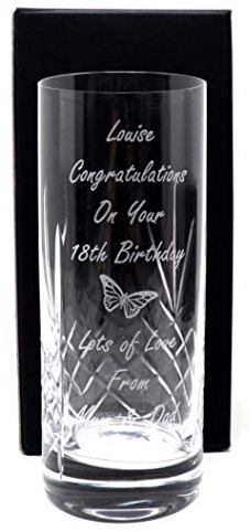 Regalo Personalised Crystal Highball - Special Occasion Design (Cardboard Gift Box)