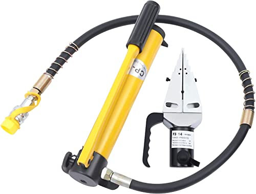 OITTo Portable Hydraulic Flange Spreader Split Type 14T Hydraulic Spreader Tool Manual Hydraulic Flange Expander Pump Manual Flange Splitter Expander Plier Spreader Tool