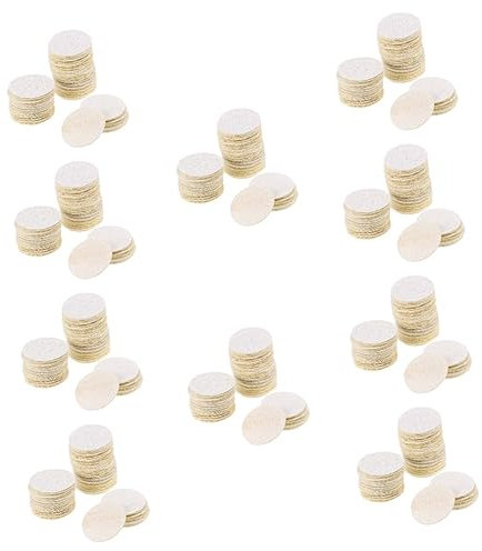 FRCOLOR 10 Sets Luffa-Peeling-Pads Wiederverwendbare Pads Zum Entfernen Von Make-up Für Die Tägliche Hautpflege 50 Stück * 10
