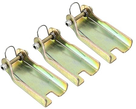 PATIKIL 2.5 Inch Hook Safety Latch Kit, 3 Pack Metal Towing Hitch Replacement for Clevis Hook Trailer, Golden Tone