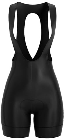 LAMEDA Cykelshorts med hängslen, landsvägscykel som andas för kvinnor, mountainbike, andas QX231, Svart, S