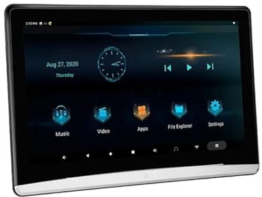 MZZYG Lecteur DVD de Voiture Moniteur D'appuie-tête De Voiture avec Écran Tactile De 13,3 Pouces 4K 1080P WiFi Bluetooth USB HDMI Tablette Lecteur Vidéo De Film(13.3 in 2G 32G 2)