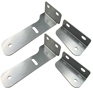 1x Set Wand- und Bodenhalterung zur Angleichung der Geschosshöhe bei Wangentreppen Stahltreppe