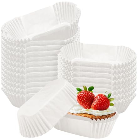 1000 Count Mini & Standard Loaf Pan Liner - Disposable Parchment Loaf Pan Liners for Baking, Non-Stick Small Loaf Liners for Home Baking & Holiday Treats (White, L)