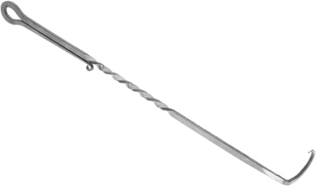 ibasenice Crochet à Viande Acier Inoxydable pour Barbecue Outil De Retournement Tourne-Aliments Griller Fumer