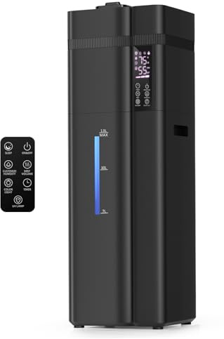 13L/3.43Gal Humidifier Large Room, 800ft² Coverage, 100H Runtime, Auto Humidity Control, Top Fill, Humidifiers for Bedroom, 35dB Quiet, Sleep Mode, Aroma Diffuser, 24H Timer, Auto Shut-off Protection