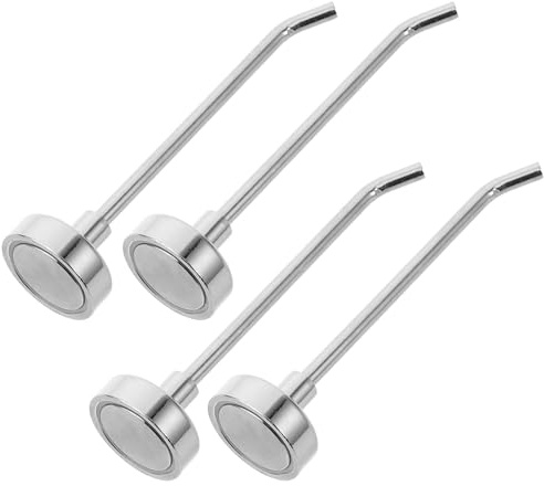 SMASOLO 4 Pezzi Ganci Sospesi Magnetici Gancio Per Montaggio a Parete Portasciugamani Ganci Per Tazze Silver