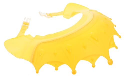 LAPYAPPE Kinder Shampoo Haube Verstellbar Badehaube aus Weichem Material für Babys Bad und Haarewaschen mit Augenschutz Gelb