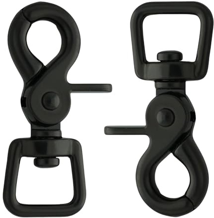 2er Set 360 Grad Drehgelenk Scherenkarabiner – Vielseitige Snaps für Zügel und Leinen. Für Pferde und Hunde sowie Outdoor-Aktivitäten un DIY Projekte