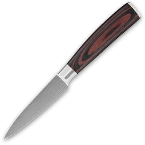 Generico Coltello Spelucchino 9 cm in Acciaio Inox, Lama Piccola per Sbucciare e Lavori di Precisione, Coltello Cucina per Frutta e Verdura