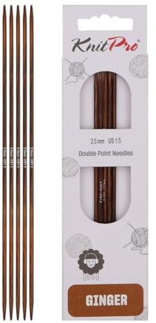 KnitPro Ginger Nadelspiele 8 (20cm) | 2,5mm