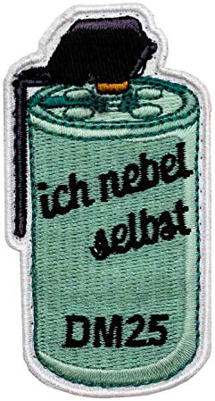 Café Viereck ® Ich Nebel Selbst - Bundeswehr Fun Patch - Gestickt mit Klett – 4 cm x 7,5 cm