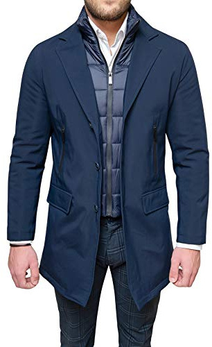Giaccone piumino uomo Sartoriale giacca Soprabito Elegante casual Invernale