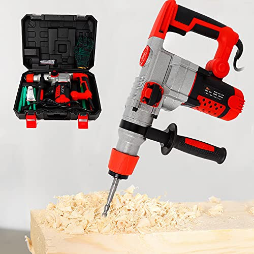 Bohrhammer Set mit 2200 Watt Meißelhammer Stemmhammer Schlagbohrmaschine Elektro Abbruchhammer für Beton Schlagbohrer