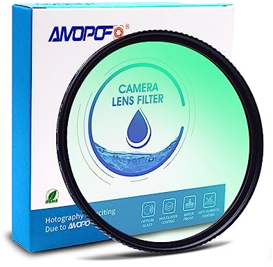 AMOPOFO Filtre UV MC 95 mm pour appareil photo, 16 filtres UV à revêtement multicouche HD/imperméable/résistant aux rayures, filtre UV ultra fin pour objectif d'appareil photo 95 mm (filtre UV 95 mm)