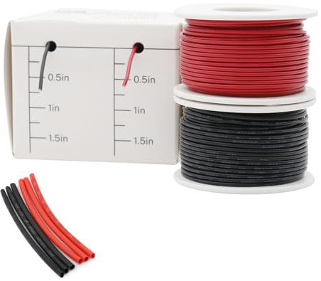 FIRMERST 22 Gauge 0,3 mm² Schaltdraht aus verzinntem Kupfer, 15 m, 2 Farben | Einadrig, Massiver Kupferleiter, Verzinnt, PVC-Isolierung, Für Elektronik und DIY