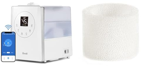 LEVOIT Humidificateur d'Air 6L Haut Remplissage, Intelligent WiFi Froid et Chaud pour Bébé & filtres de Rechange pour humidificateur, compatibles avec Dual150, Dual200S, Classic300(S)