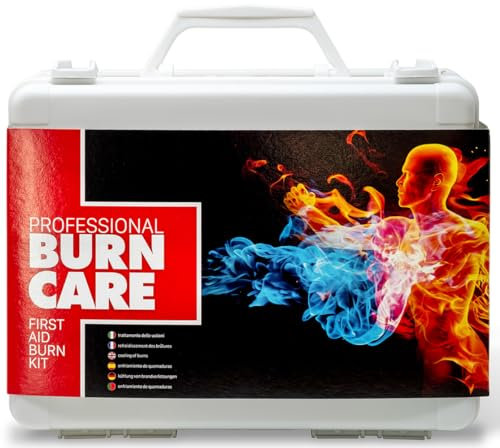 Valigetta di Pronto Soccorso KIT USTIONI BURN CARE PROFESSIONAL medic 1 con supporto a muro 260x205x90 mm -