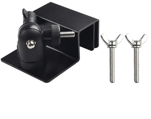 Easy Installation Gutter Mount Bracket for Security Cameras, No Tools Required (Black)