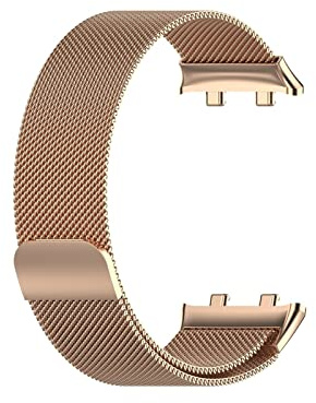 SERDAS Milanese Watchbänder Für Oppo Uhr 41mm 42mm 46mm Gurt Metallschleife Fine Mesh Watch Strap Ersatz Milanese Magnetarmband(Rose gold,For oppo watch 46mm)
