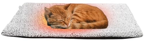 Katzenbett mit Heizung, automatisch beheiztes Katzenbett, geeignet für Haustiere, Good Comfort Pet Welpen, selbstwärmende Schlafmatte, Wärmekissen