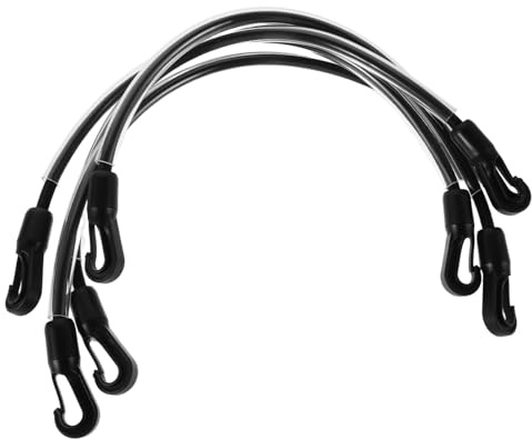 HOODANCOS 4stücke Elastische Pferdedecken-beinschlaufen Mit Doppelten Clips Ersatzdehnbare Gurte Für Pferde Robust Für Jahreszeiten Lang Schwarz