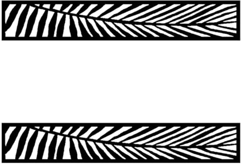 EasyComposite 2 x Composite Screen Trellis Topper - Decorative Lattice Panel for Outdoor Garden Fence - 1800mmx300mmx18mm (Palm, 2)