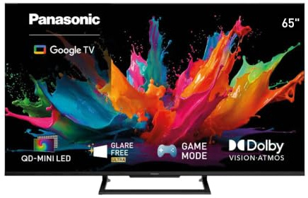 Panasonic TN-65W90C, 4K QD-Mini LED, Glare Free Ultra, Google TV Smart TV | AI 4K Colour Engine, Game Mode, 120Hz, Google Assistant, Bluetooth, 65 (164cm), W90C Serie, 2026