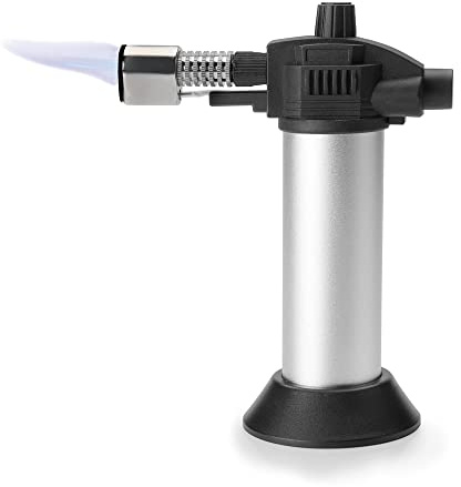 LACOR 68969 - Pistola Gas repostería Acero, Color Gris - Menaje Profesional | Para un uso práctico y profesional en cocina; perfecto para el día a día en hostelería y en casa, cómodo de usar y de guardar