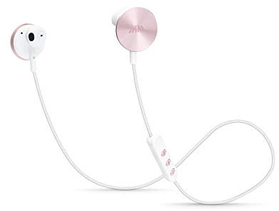 i.am+ BUTTONS Bluetooth Wireless Headphones (Rose Gold White)