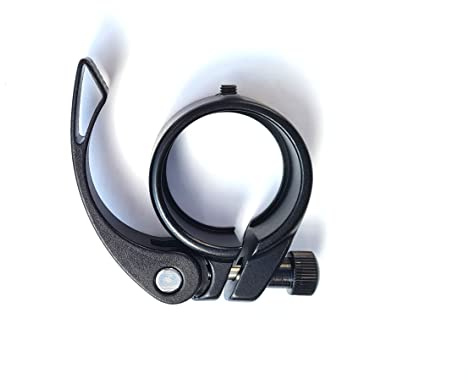 Celt aluminium bicycle seat clamp with quick release 38.1 mm (black).