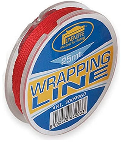 Lineaeffe Wrapping Line Fil, 25 m, taille D, rouge