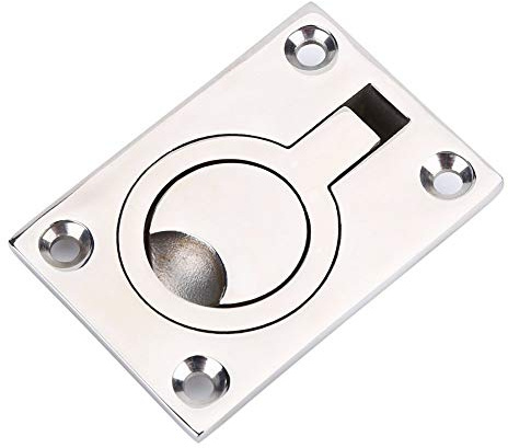 Zuggriff mit Ring aus Edelstahl, dient zum Beispiel als Türöffner für Schränke, ideal für Boote und Yachten