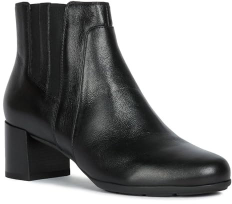 Geox D New Annya Mid B, Stivaletti Donna, Nero (Black), 39 EU