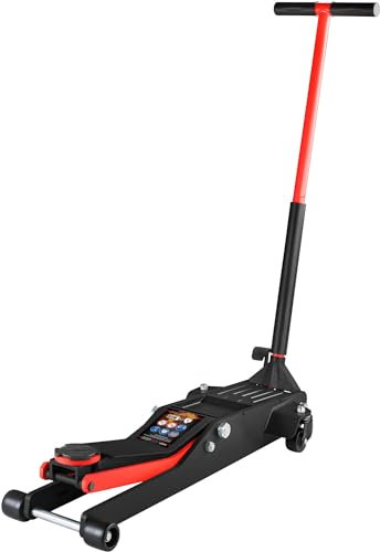 Vigor V6031 Rangierwagenheber bis 2 tonnen | maximale Arbeitshöhe: 53cm | Extra Lange Ausladung (940 mm) | mit Gummiauflage