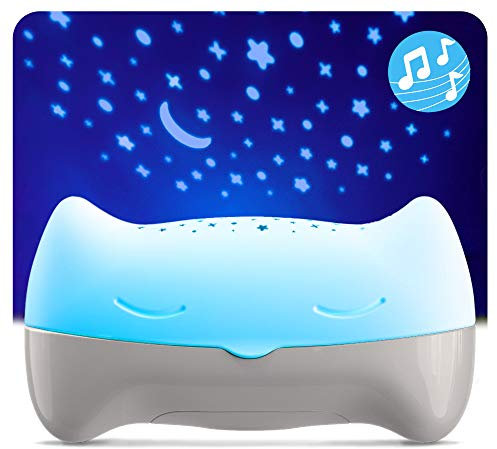 Benbat Hooty Night Light Projector - Sound and Sleep Projector with Glowing Night Light and Starlight Projection Image for Nursery or Car - for Use at Home or On-The-Go