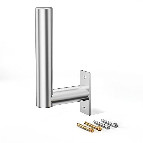 ANNTLENT Antenna Amplificatore di Segnale Staffa per Asta per Antenna a Forma di L per Antenna Esterna Universale Lunga 30 cm per Antenna Esterna/Parabola Satellitare