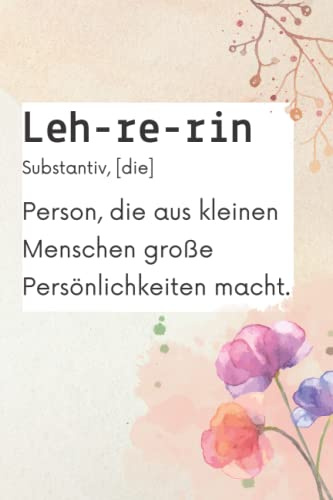 Lehrerin Notizbuch: Notizbuch a5 kariert als Geschenk für Lehrer - abschiedsgeschenk für Lehrerin Grundschule