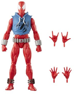Marvel Legends Series Scarlet Spider Action-Figur zu den Comics | Marvel Legends Retro Actionfigur Spider-Man Wave 4 - Scarlet Spider
