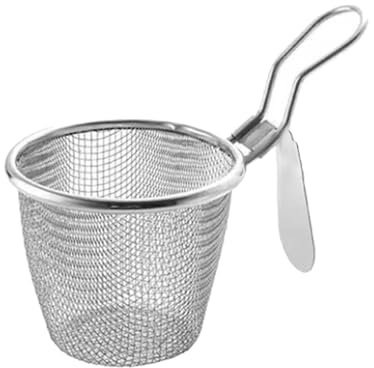 perfk Passoire à Cylindre Plat, passoire à Nouilles, Tamis, ustensile de Cuisine, passoire à Nouilles, passoire Alimentaire pour boulettes et pâtes