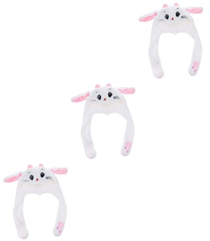 VICASKY 3stücke Beweglicher Ohren Hut Lustige Cosplay Mütze Für Partys Halloween Und Kostüme Warm Und Gemütlich Für Erwachsene